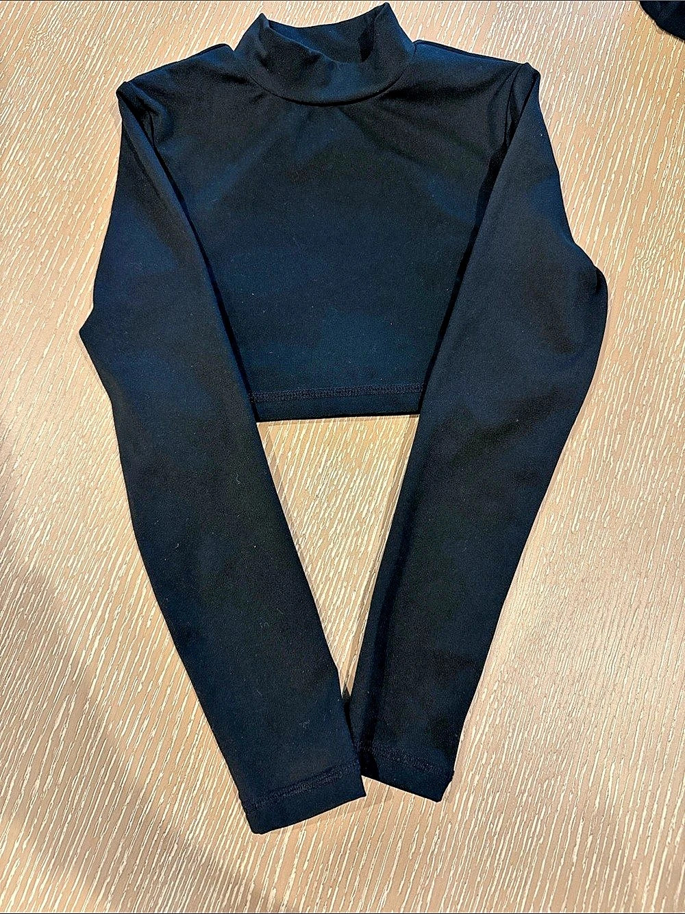 Cloud 9 Living Girls Black Athletic Crop Top Size 8Y/CM